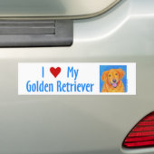 Goldener Retriever-Autoaufkleber - "Sydney " Autoaufkleber (Auf Auto)