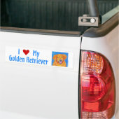Goldener Retriever-Autoaufkleber - "Sydney " Autoaufkleber (Auf Lkw)