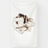 Goldener Retriever Banner (Vertikal)
