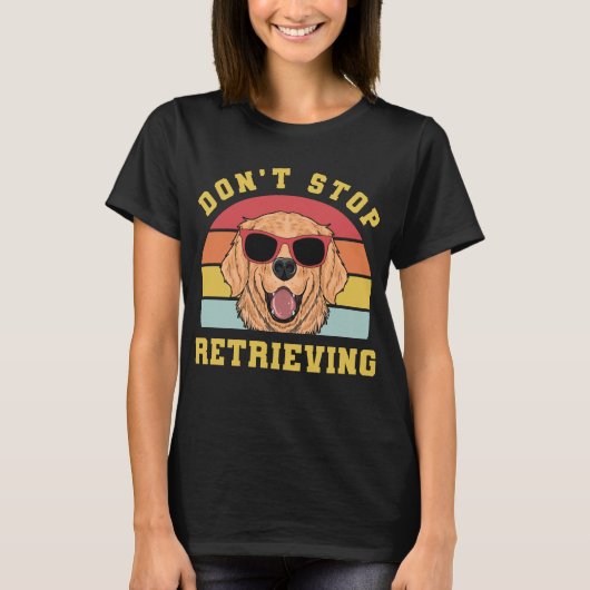Goldener Retriever Beenden Sie das Abrufen von Mam T-Shirt (Vorderseite)