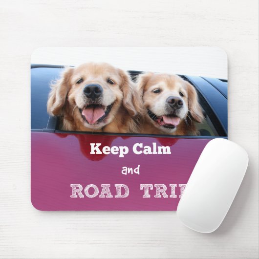 Goldener Retriever behalten Ruhe und Straßen-Reise Mousepad (Mit Mouse)