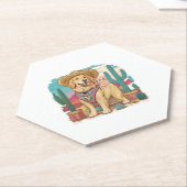 Goldener Retriever bleibe überall cool Untersetzer (angewinkelt)