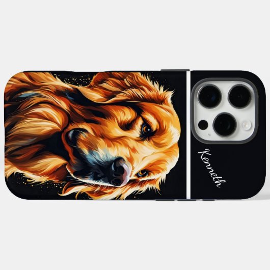 Goldener Retriever-Blick Case-Mate iPhone Hülle (Rückseite (Horizontal))