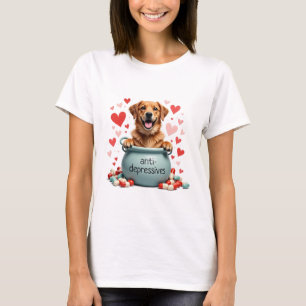 Goldener Retriever, braun T-Shirt