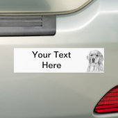 Goldener Retriever, der Autoaufkleber zeichnet (Auf Auto)