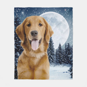 Goldener Retriever-Fleece-Decke Fleecedecke