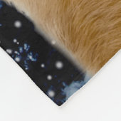 Goldener Retriever-Fleece-Decke Fleecedecke (Ecke)