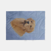 Goldener Retriever-Fleece-Decke Fleecedecke (Vorderseite (Horizontal))