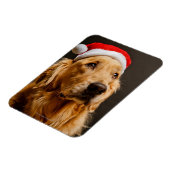 Goldener Retriever für seine Weihnachten Magnet (Linke Seite)
