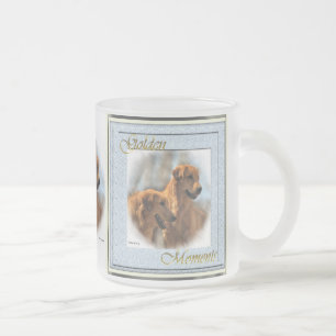 Goldener Retriever-Geschenk-goldene Kunst-Tassen Mattglastasse