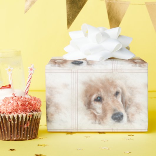 Goldener Retriever Geschenkpapier (Geburtstagsparty)