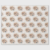 Goldener Retriever Geschenkpapier (Flach)