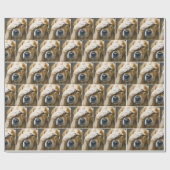 Goldener Retriever Geschenkpapier (Flach)