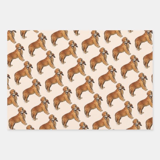 Goldener Retriever Geschenkpapier Set (Vorderseite 3)