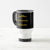 Goldener Retriever-Gläubiger-Tasse Reisebecher (Vorderseite Links)