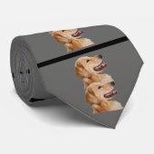 Goldener Retriever-glückliche Krawatte (Gerollt)