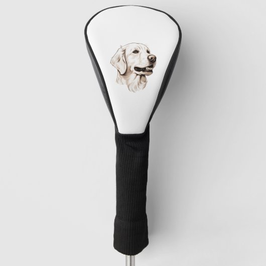 Goldener Retriever Golf Headcover (Vorderseite)