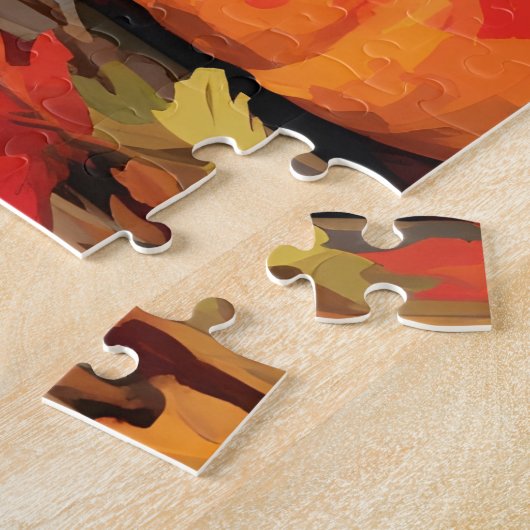 Goldener Retriever Herbst Erntedank Puzzle (Seite)