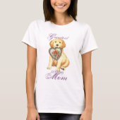 Goldener Retriever-Herz-Mama T-Shirt (Vorderseite)