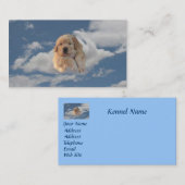 Goldener Retriever-himmlische Visitenkarte (Vorne/Hinten)