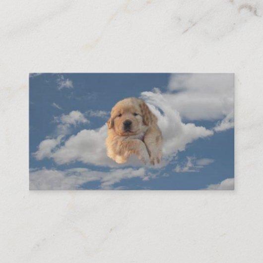 Goldener Retriever-himmlische Visitenkarte (Vorderseite)