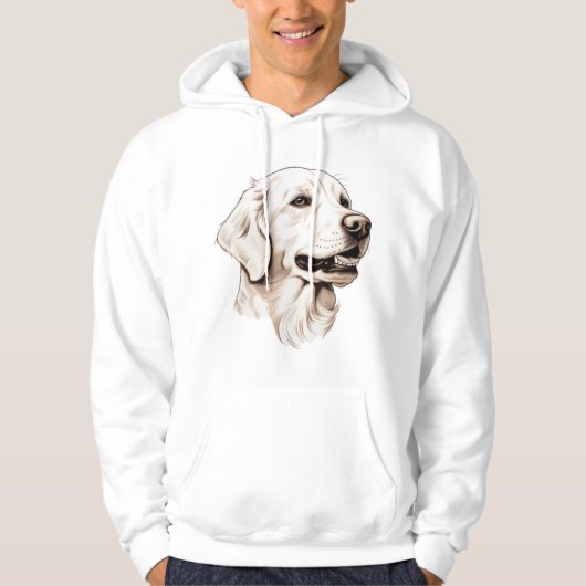 Goldener Retriever Hoodie (Vorderseite)