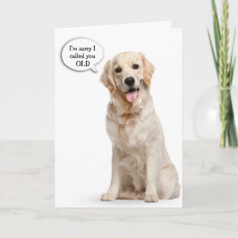 Goldener Retriever Humorer Geburtstag Karte