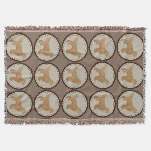 Goldener Retriever-HundeAbzeichen-Muster Decke