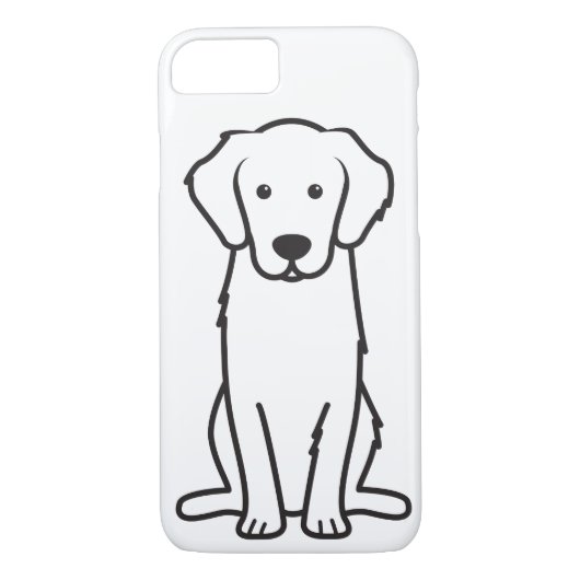 Goldener Retriever-HundeCartoon Case-Mate iPhone Hülle (Rückseite)