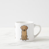 Goldener Retriever-HundeCartoon Espressotasse (Rechts)