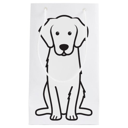 Goldener Retriever-HundeCartoon Kleine Geschenktüte (Vorderseite)