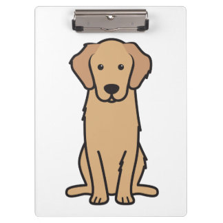 Goldener Retriever-HundeCartoon Klemmbrett