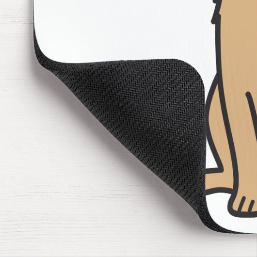Goldener Retriever-HundeCartoon Mousepad (Ecke)