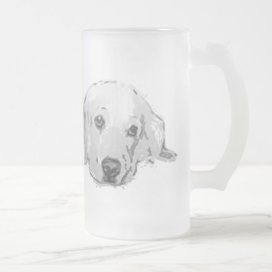 Goldener Retriever-Hundemattierte Tasse (Rechts)