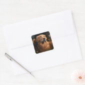 Goldener Retriever im Garten - Aufkleber (Umschlag)