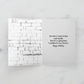 goldener Retriever im geschäftlichen Anzug Karte (Innenseite)