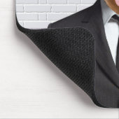 goldener Retriever im geschäftlichen Anzug Mousepad (Ecke)