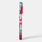 Goldener Retriever im roten Retrofahrzeug Case-Mate iPhone Hülle (Rückseite / Rechts)