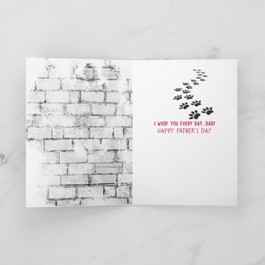 Goldener Retriever im T - Shirt Karte (Innenseite)