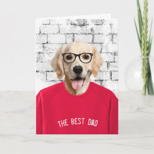 Goldener Retriever im T - Shirt Karte