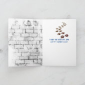 Goldener Retriever im T - Shirt Karte (Innenseite)