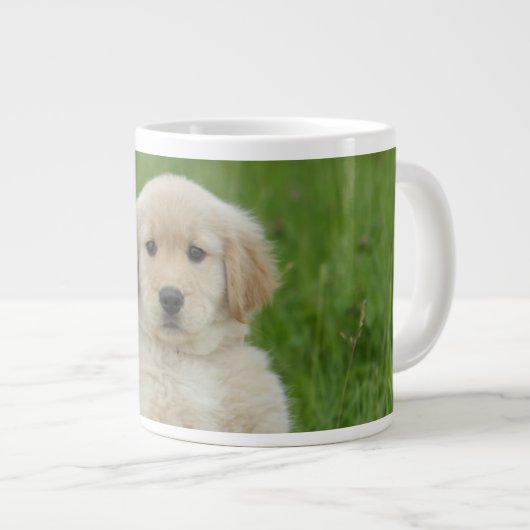 Goldener Retriever im Waschbecken Jumbo-Tasse (Vorderseite Rechts)