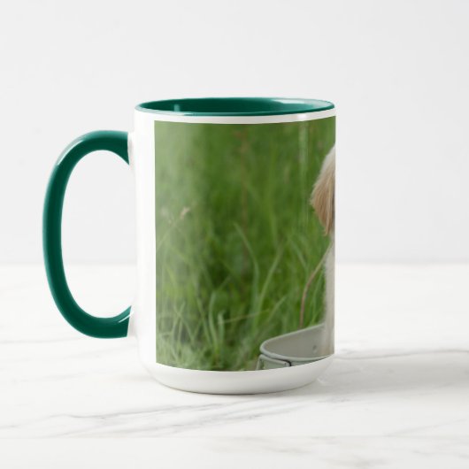 Goldener Retriever im Waschbecken Tasse (Links)