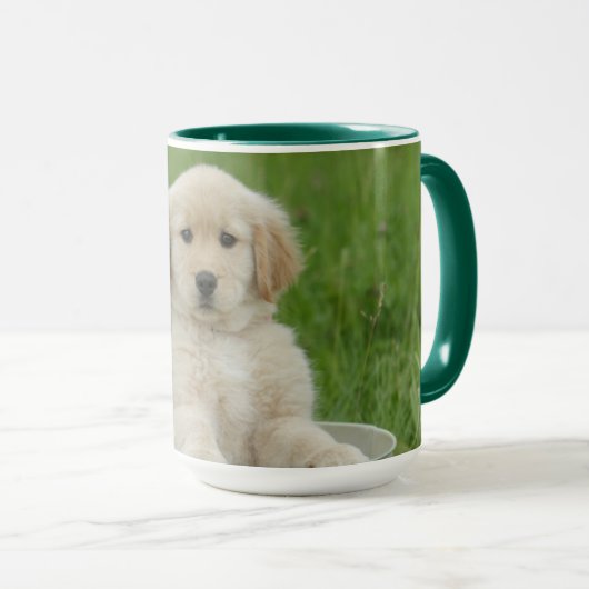 Goldener Retriever im Waschbecken Tasse (VorderseiteRechts)