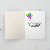 Goldener Retriever in der Beutel Geburtstag Spaß Karte (Innenseite)