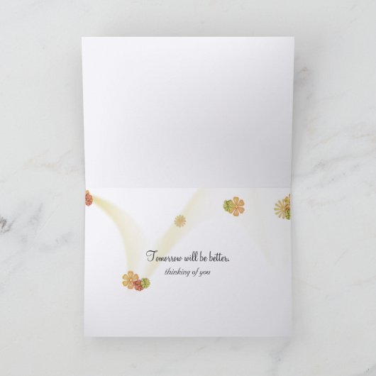 Goldener Retriever in einem Regenschirm Karte (Innenseite)