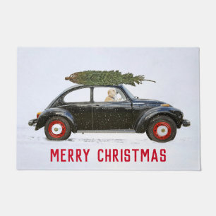 Goldener Retriever in Old Car Türmchen Fußmatte