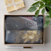 Goldener Retriever in Sleigh 3 Entdeckungspapier Seidenpapier (Geschenk)