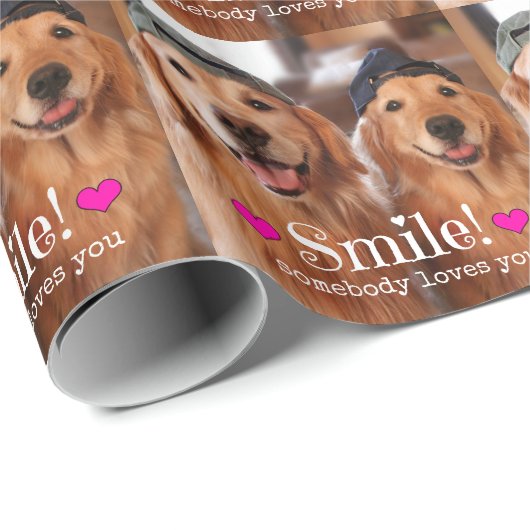 Goldener Retriever jemand Lieben Sie Geschenkpapier (Rolleneckpunkt)