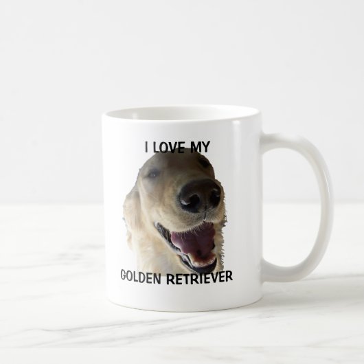 Goldener Retriever-Kaffee-Tasse Kaffeetasse (Rechts)